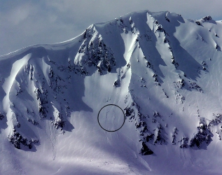 New snow avalanche near Cooke City