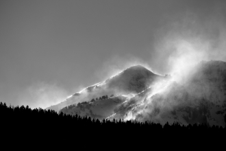 Blowing snow